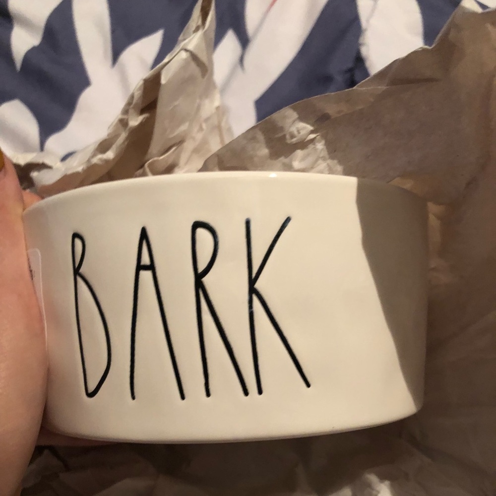 RAE DUNN BARK BOWL DOG